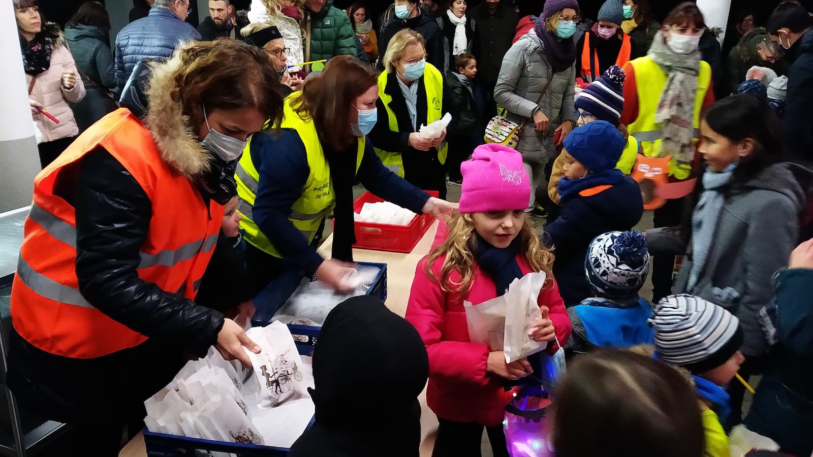 Les écoliers des écoles bilingues à Roeschwoog