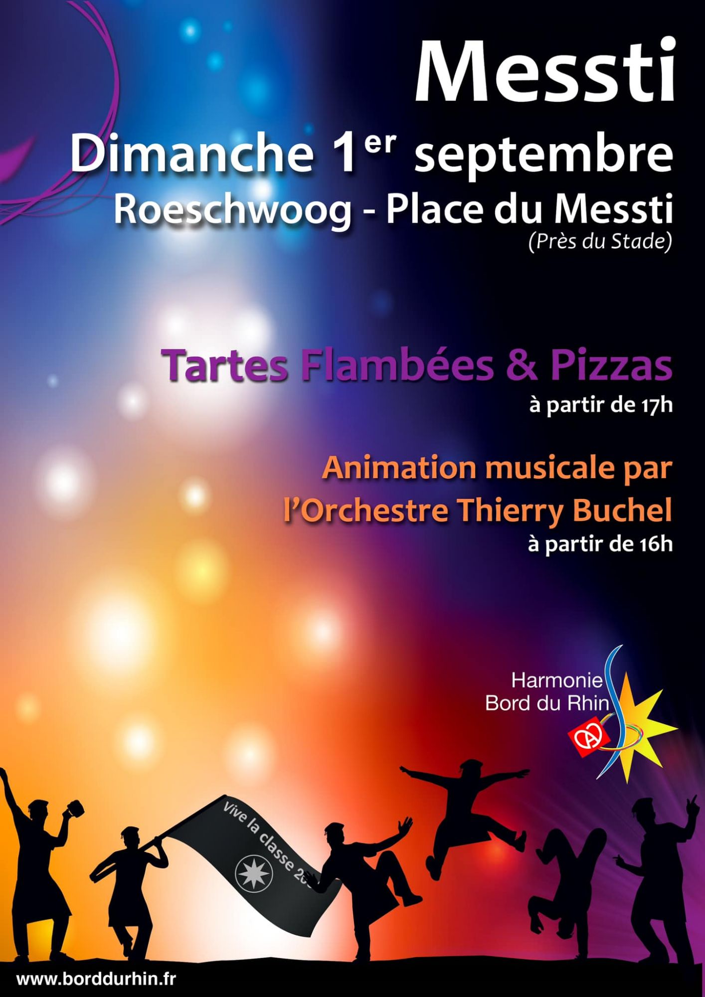 Thierry Buchel et l'Harmonie Bord du Rhin au Messti 2024 à Roeschwoog