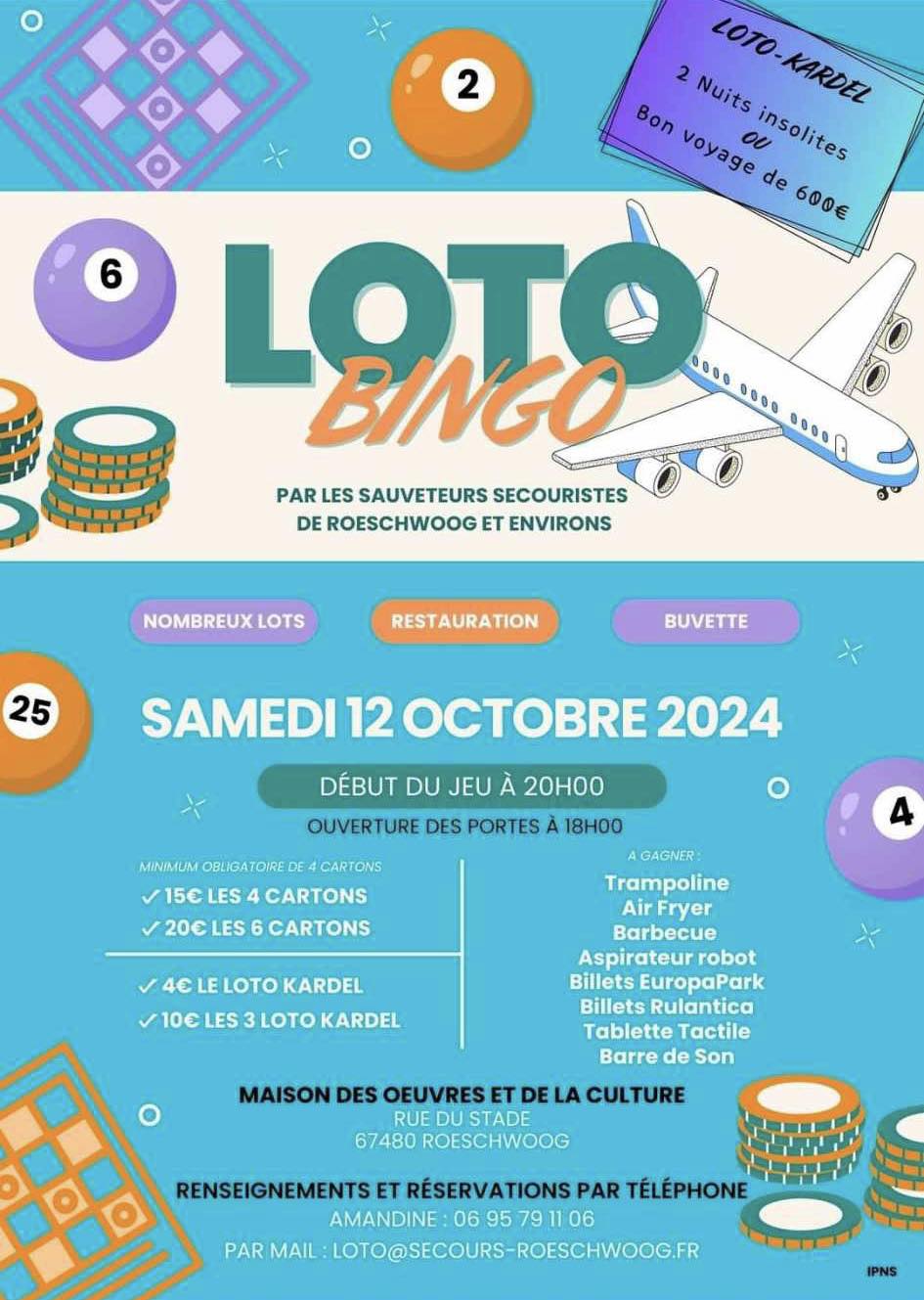 Loto bingo à Roeschwoog Loto bingo à Roeschwoog