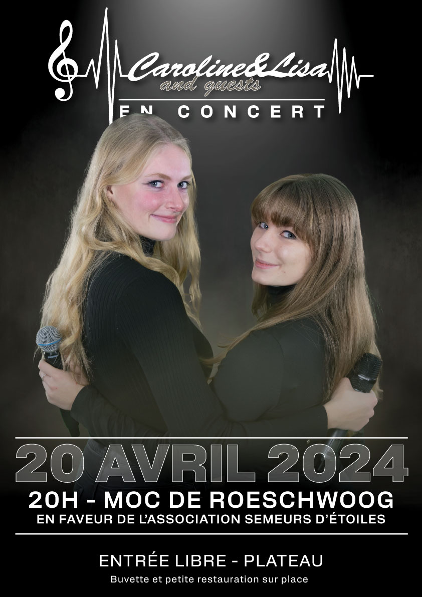 Concert de Caroline et Lisa à la MOC de Roeschwoog le 20 avril 2024