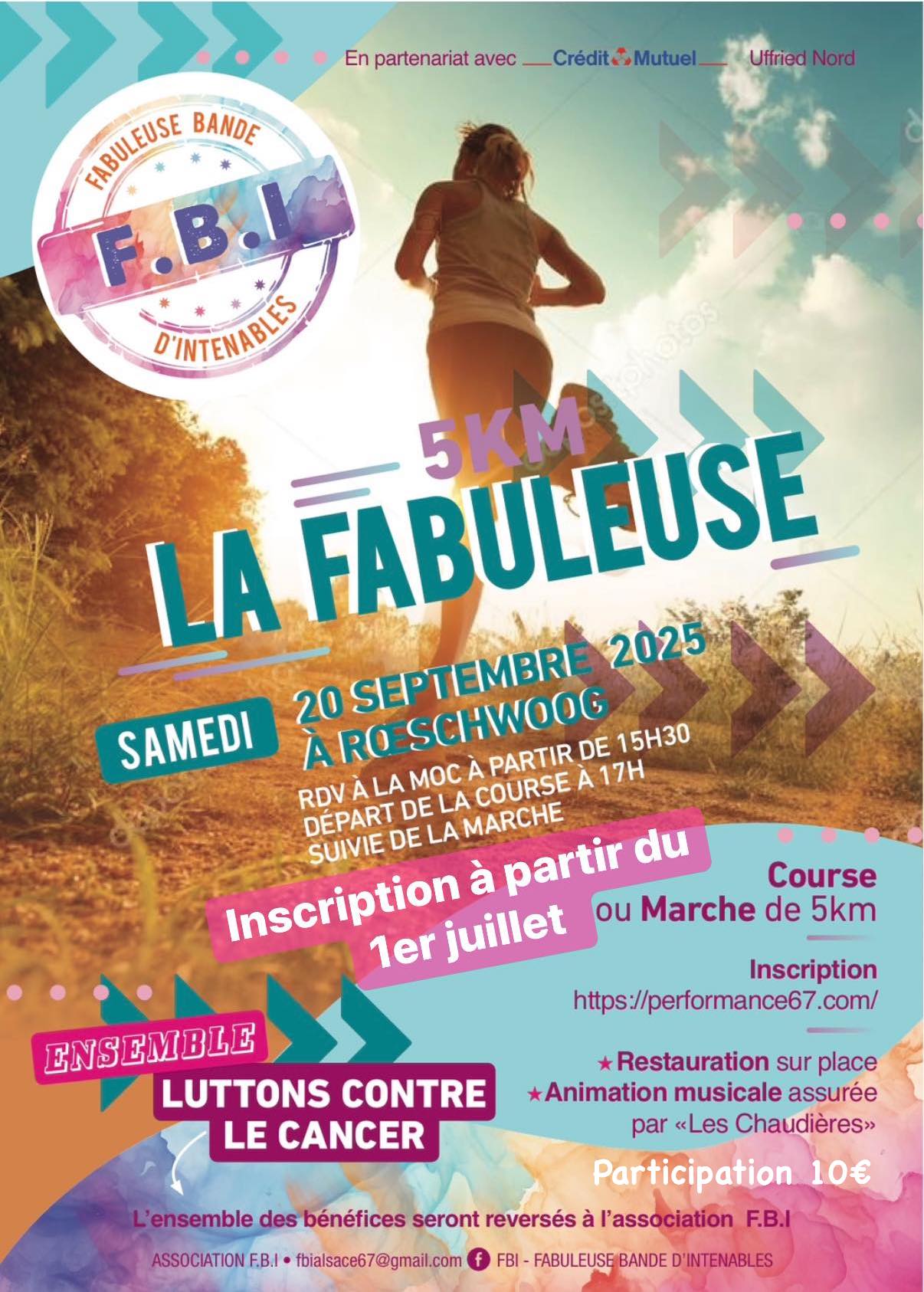 Course de 5 km La fabuleuse, Roeschwoog - 1ère édition - 2025