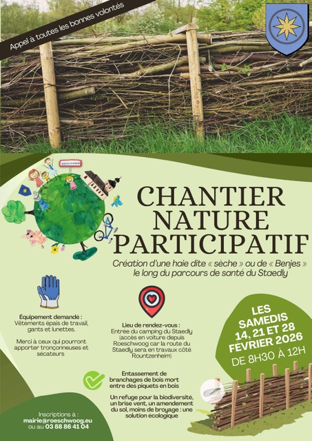 Matin&eacute;e plantation haie s&egrave;che au Steadly