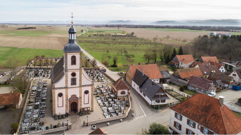 Roeschwoog - Eglise Cimetiere Presbytere (Fleckinger Cyrille, 2019)