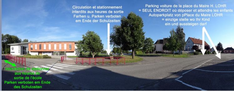 Parking de l'école intercommunale Weckmann