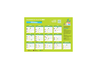 calendrier dechets illustration calendrier dechets illustration
